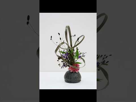 秋のお花をアートに生ける #asmr #生け花 #shorts