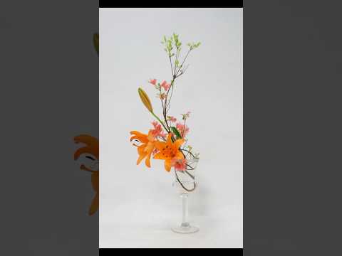 【生け花】花瓶やグラスにお花を飾るお洒落テクニック #shorts